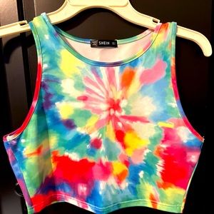 Tye dye crop top